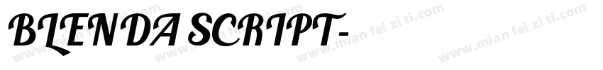 BLENDA SCRIPT字体转换